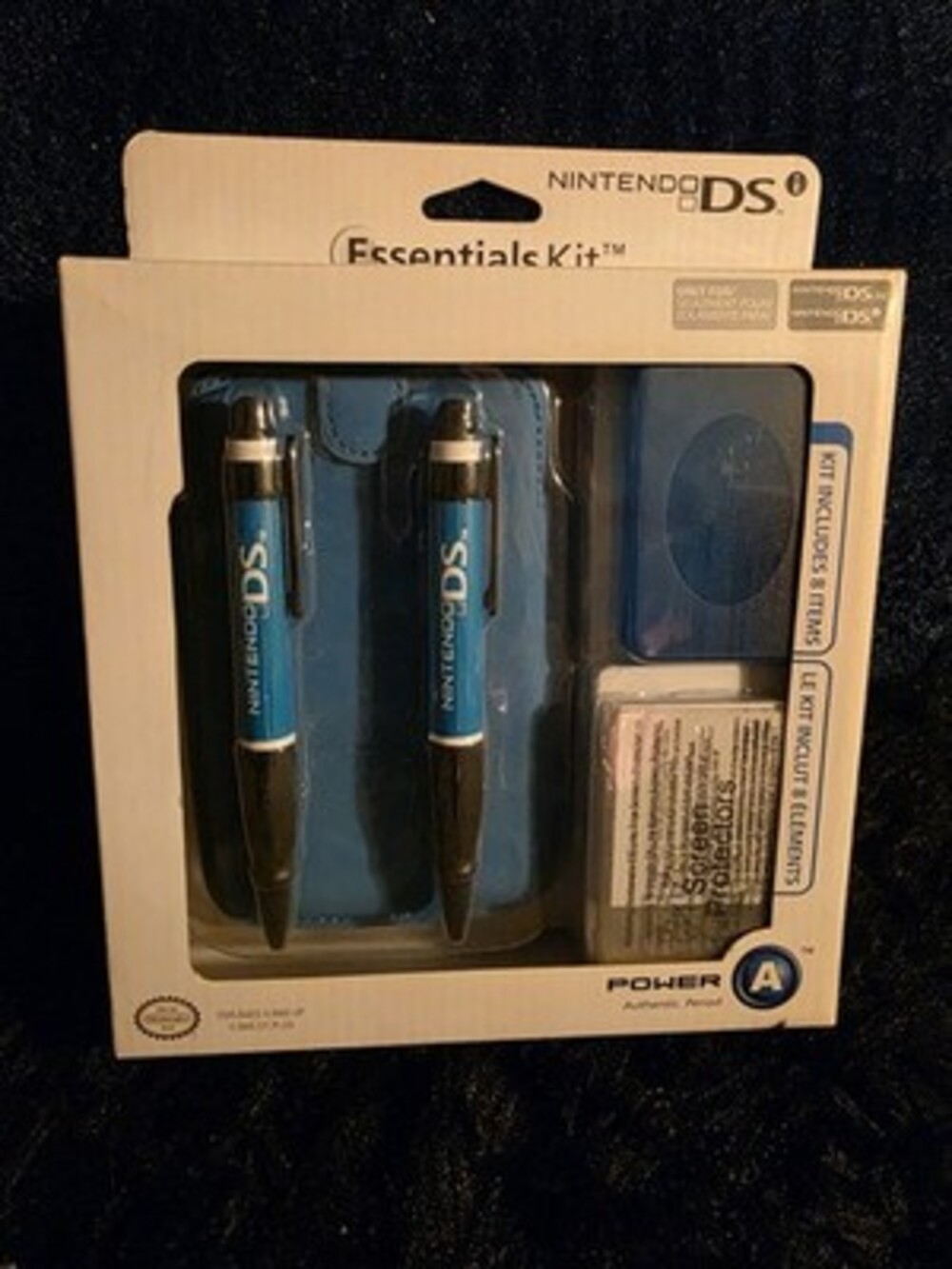 PowerA Nintendo DS / DS Lite / DSi 8-Item Essentials Kit - Blue New In Box